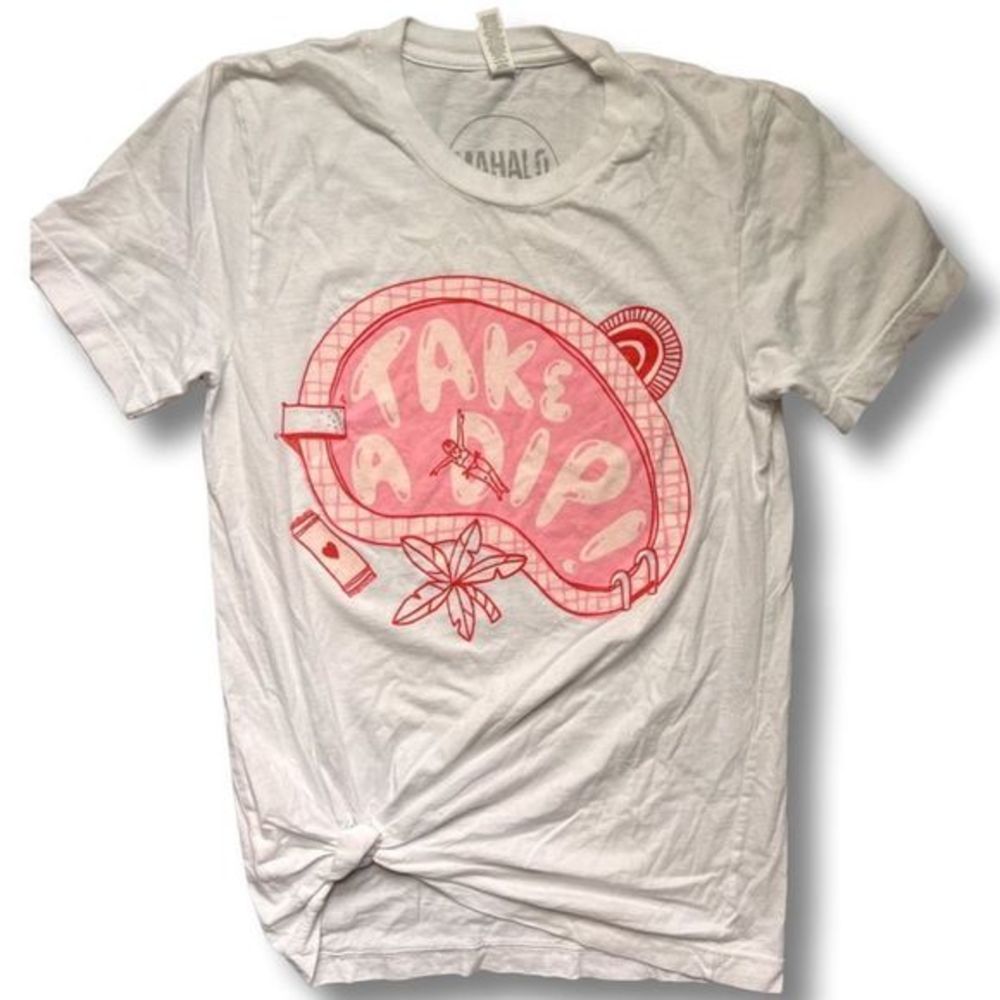 Mahalo Babes 'Take a Dip' T Shirt Size XS‎